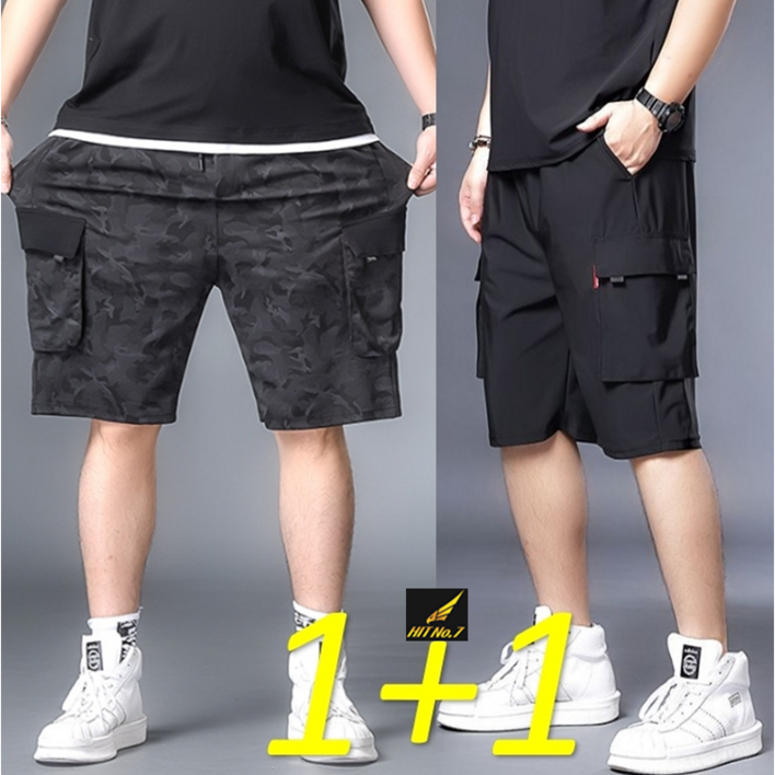 112벌세트 XL10XL 빅사이즈 남성 트레이닝바지 반바지 카고 반바지 스판 여름 건빵바지 SMHTP40