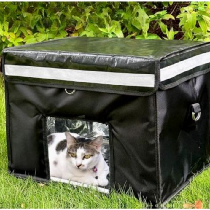 푸르픽 길고양이 방수 가을 겨울 길냥이집 야외고양이집 방한 급식소 숨숨 햇빛가리개