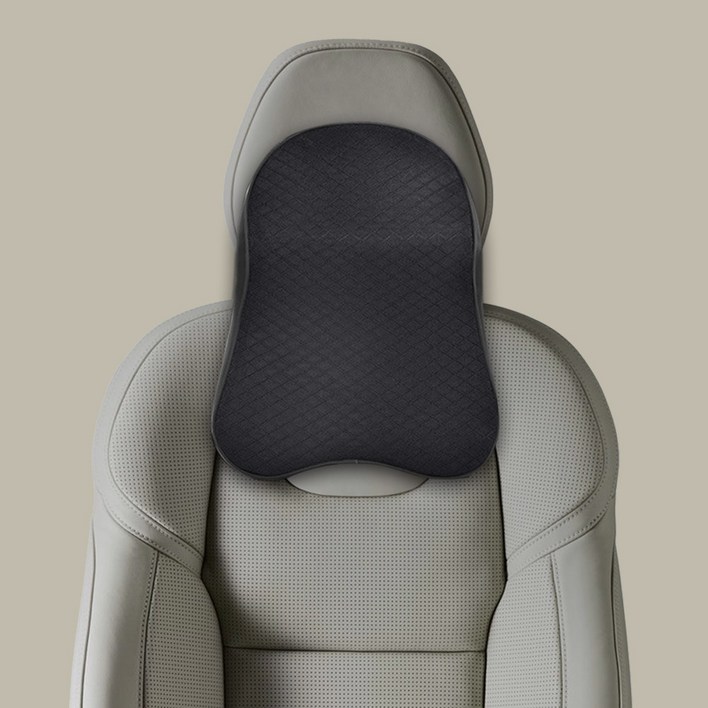 일백 차량용 목쿠션 2개 메모리폼 헤드레스트 벤츠 bmw, 목쿠션 블랙11, 2개