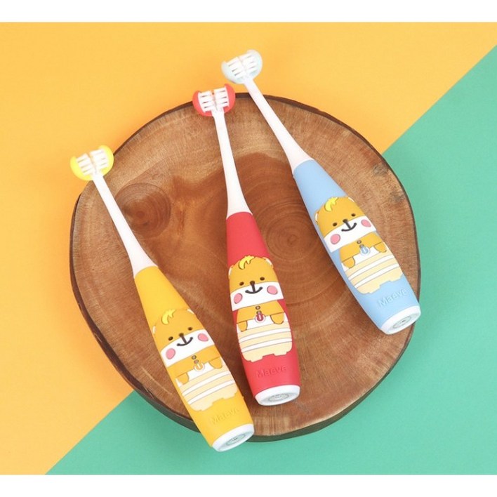 메이브 한번에 3면 양치 새로운 어린이 전동칫솔