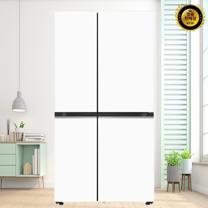 [색상선택형] LG전자 오브제 832L 양문형 메탈 매직스페이스 디오스 냉장고 방문설치