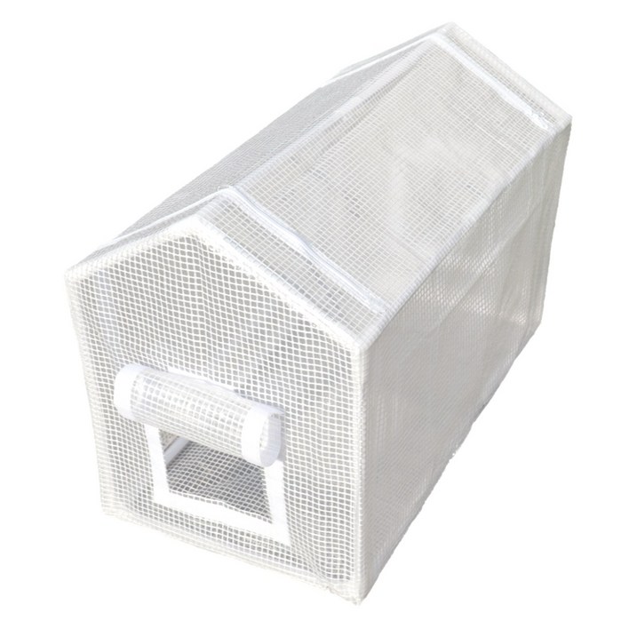 포우허그 길고양이집 두배쫀쫀 비닐하우스, 1개, 화이트 투명