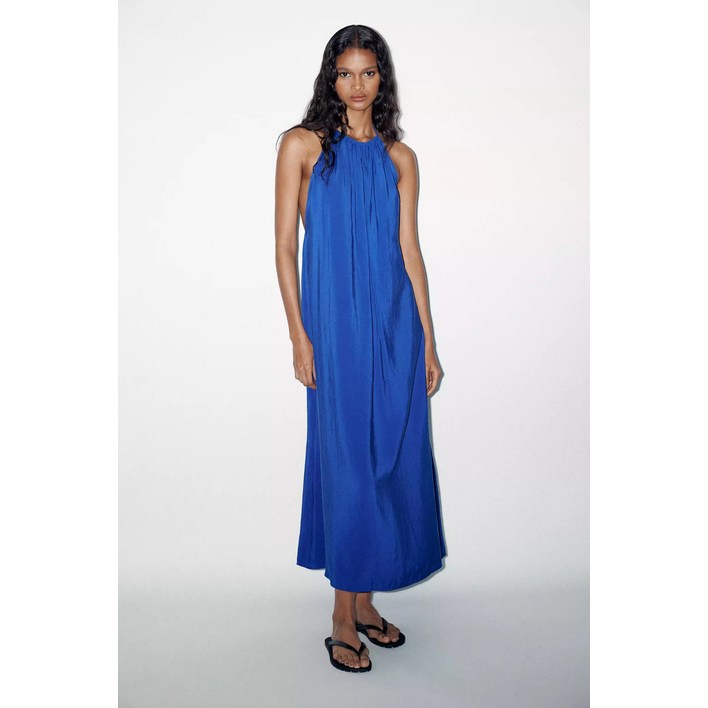 5Y72011 ZARA 여자신상 주름원피스 민소매 롱원피스 2180311