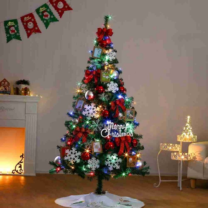 180CM 눈꽃 포토가랜드 트리 풀세트 크리스마스용품