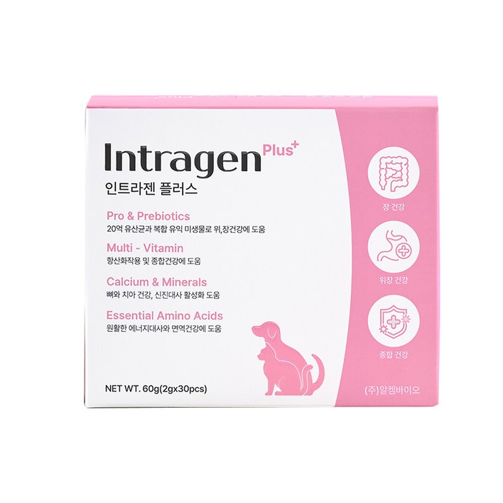 알캠코리아 반려동물용 인트라젠 장영양제 분말