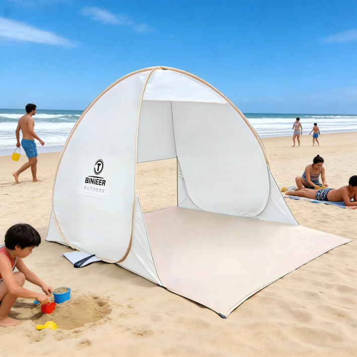 Shipshape 원터치 팝업 돔형텐트 휴대용 방수 그늘막 야외 비치 잔디 캠핑 다용도 간이텐트