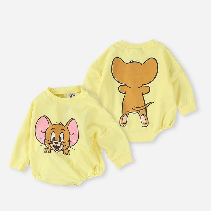 유아 아기 바디슈트 베이비슈트 톰제리까꿍수트