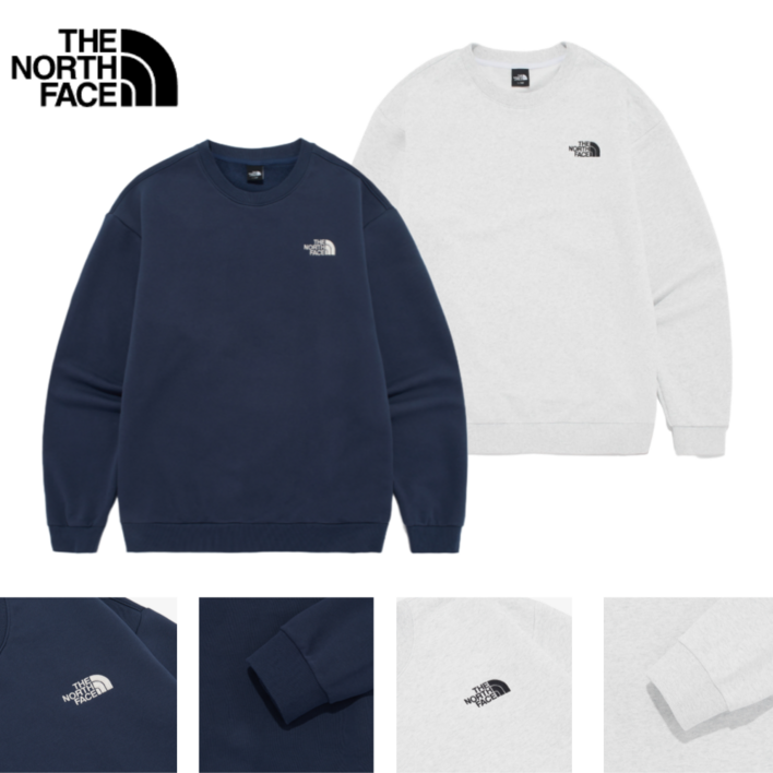 매장정품 노스페이스 공용 베이직 스몰로고 에센셜 맨투맨