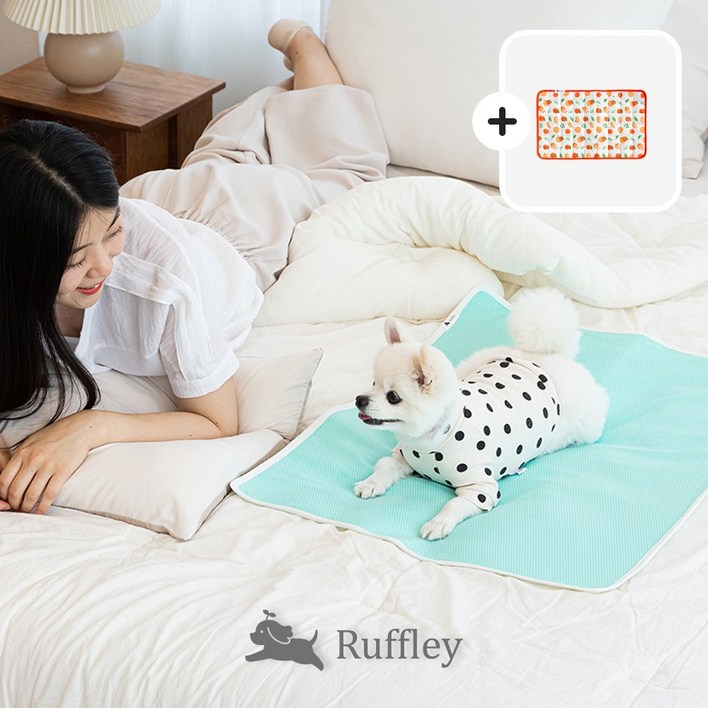 루플리 에코패드 초대형 XL 1장 빨아쓰는 배변패드 친환경 다회용 강아지 논슬립