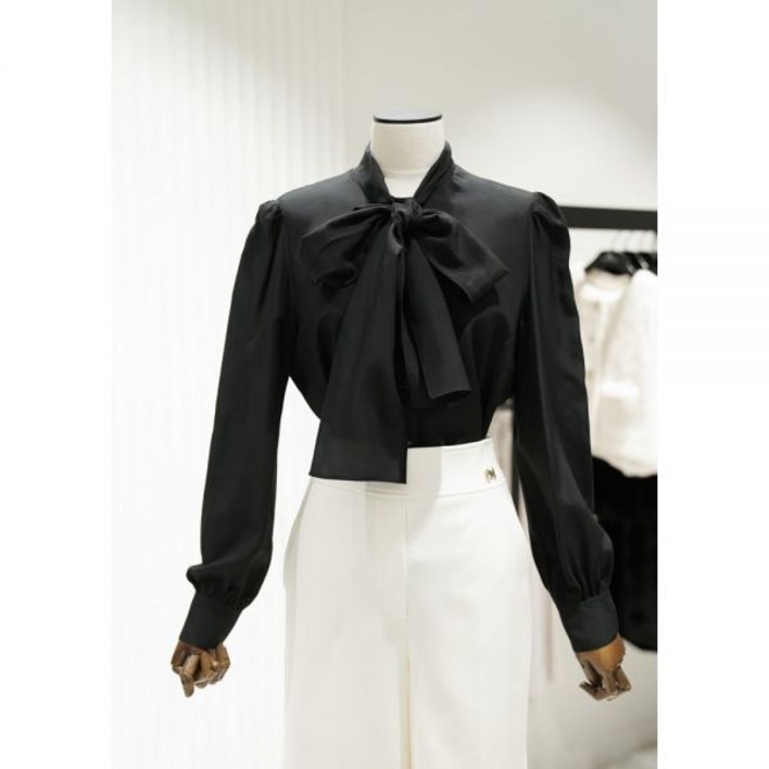 [모조에스핀] 리본넥 블라우스 (S254MSC013)