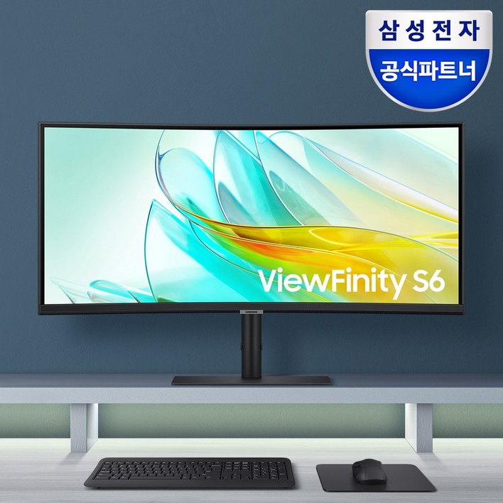 삼성전자 뷰피니티 S6 S34C650U 34인치 커브드 와이드 모니터 USB-C 내장스피커 100Hz, 86.4cm, S34C650U