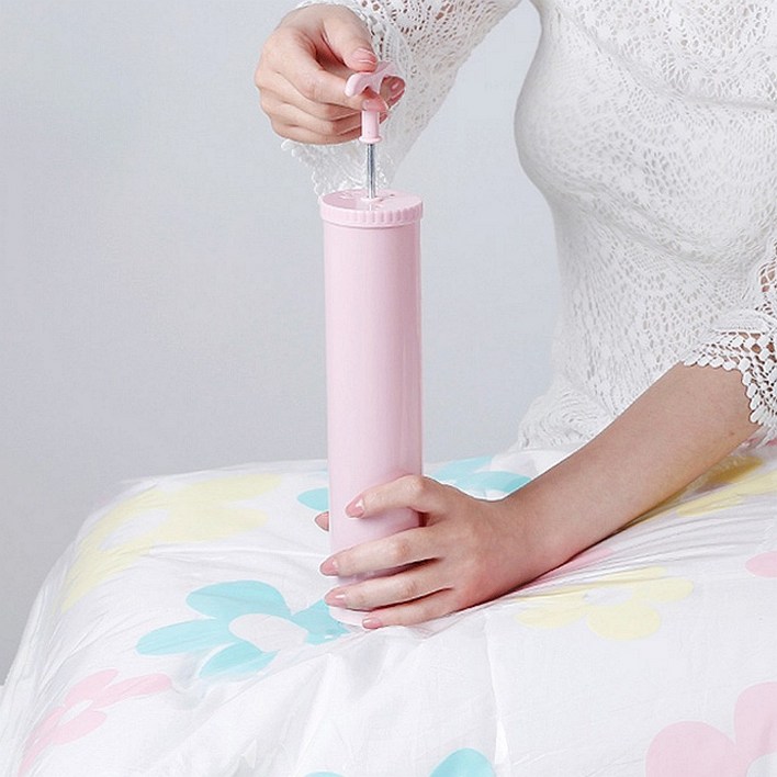 휴대용 진공 압축기 의류 여행용 압축팩 수동 흡입기