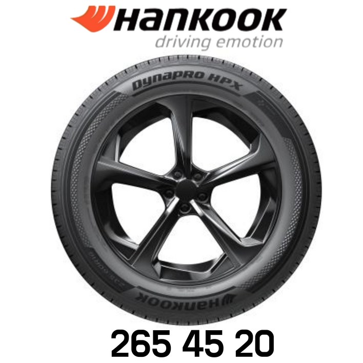 한국타이어265 45 20 범타이어 다이나프로 HPX 2654520 RA43 GV80 제네시스 수입차 SUV, 1개, 장착 미포함