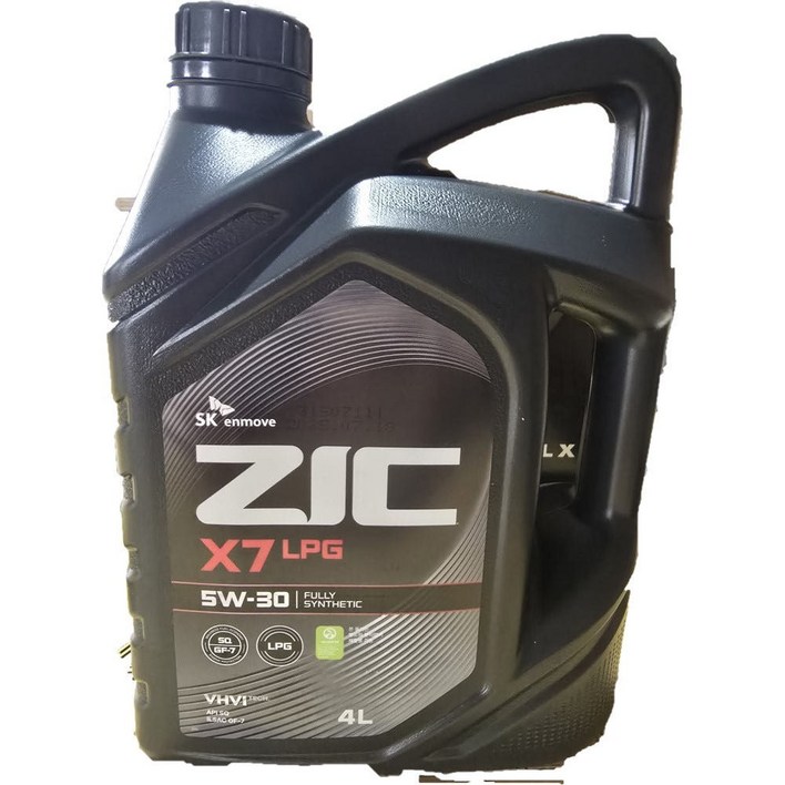 지크 X7 LPG 5W30 API SQ 4리터 엔진오일, 1개, 5w30