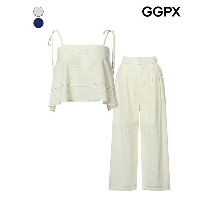 GGPX 스티치 뷔스티에 앤 밴딩 슬랙스 셋업  GP7ST011F