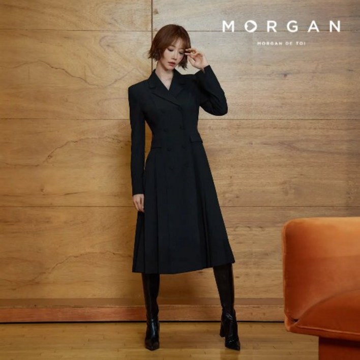 모르간 테일러드 더블버튼 원피스 1종