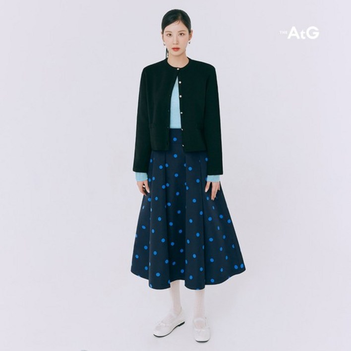 더엣지 25SS 그레이스 도트 스커트