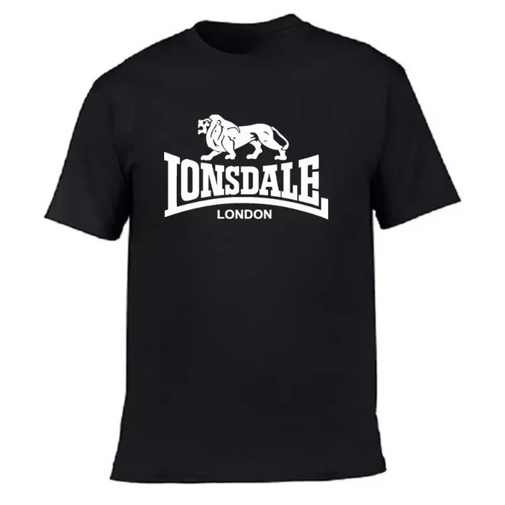 패디큐어,발네일2025 New Lion Lonsdale 프린트 그래픽 티셔츠  및   티셔츠  남성복 streetwear