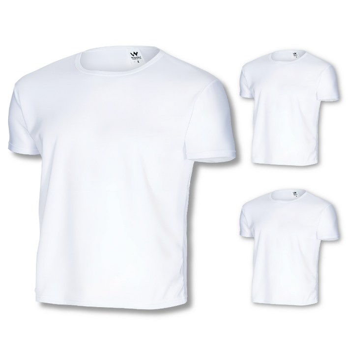 1+1+1 윈어블 무지 운동용 반팔티 머슬 근육핏 헬스 남녀공용 티셔츠