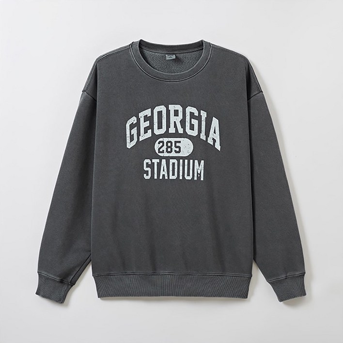 스파오 피그먼트 워싱 맨투맨 티셔츠