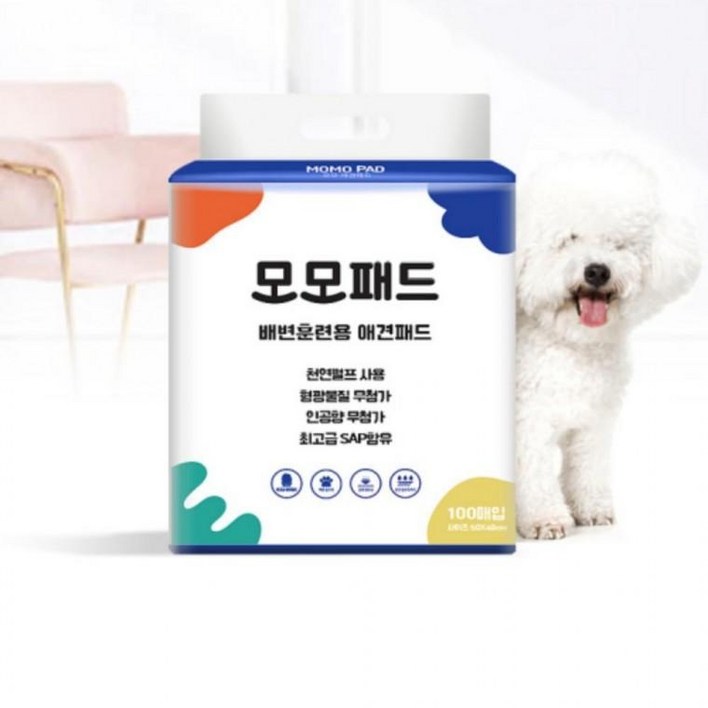 실속 가성비 반려견 실속형 배변패드 100매 냄새 배변 가성비좋은
