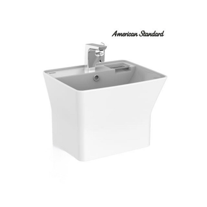 아메리칸스탠다드 플랫네추럴S 반다리 일체형 세면기 C135600L 비누대포함