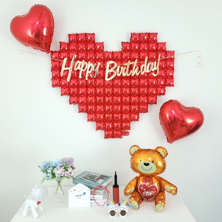 GAM 자이언트 빅하트 러브하트 곰돌이 풍선 생일가랜드 머리띠 안경 생일카드세트, 자이언트 빅하트 러브하트 곰돌이 풍선 파티세트, 1세트 GAM 자이언트 빅하트 러브하트 곰돌이 풍선 생일가랜드 머리띠 안경 생일카드세트, 자이언트 빅하트 러브하트 곰돌이 풍선 파티세트, 1세트