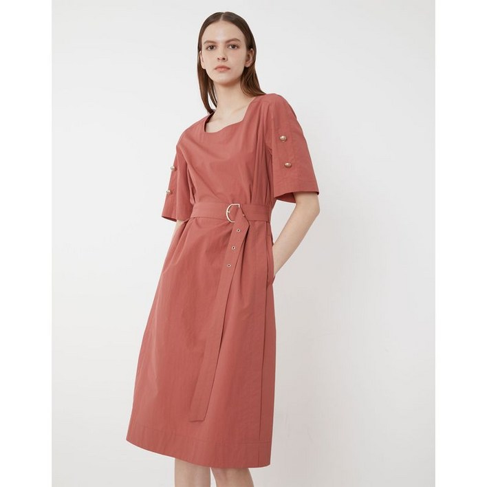 올리비아로렌 벨티드 A라인 원피스 VOCOA3M4441