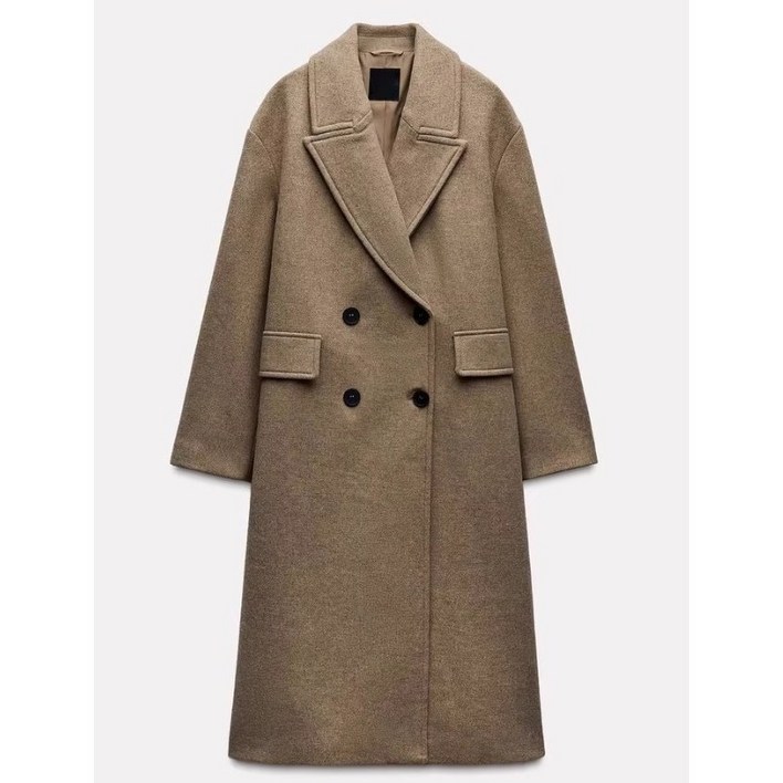 여성울코트 자라 ZARA 블렌드 더블 브레스트 오버사이즈  8073 265