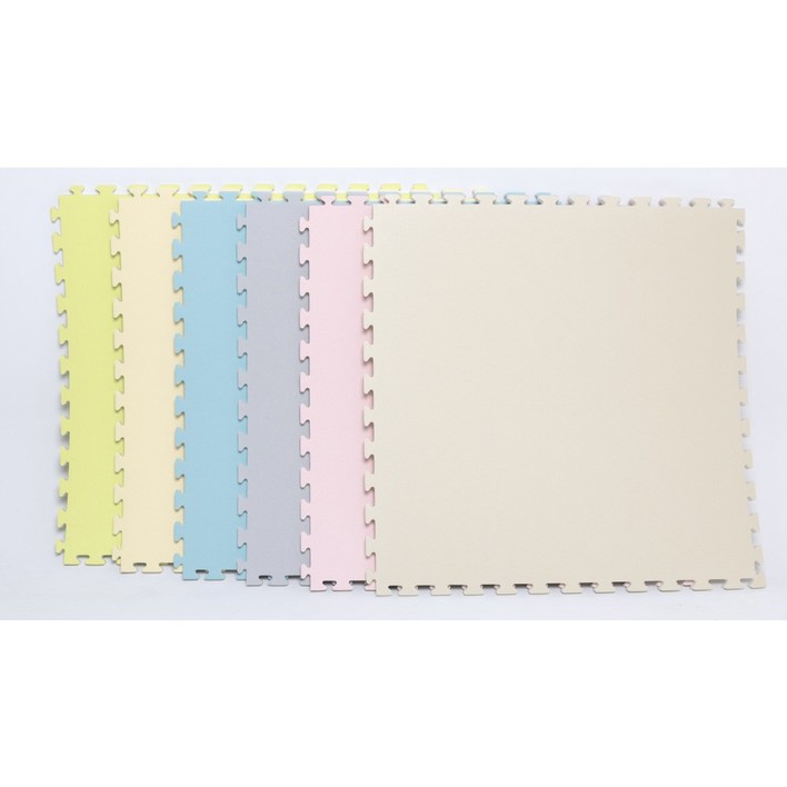 노랑시소매트> 1x1m 특대형 어린이집매트 놀이방매트 교회매트 층간소음매트 아기 퍼즐 거실 바닥 유아 매트, 아이보리, 1개