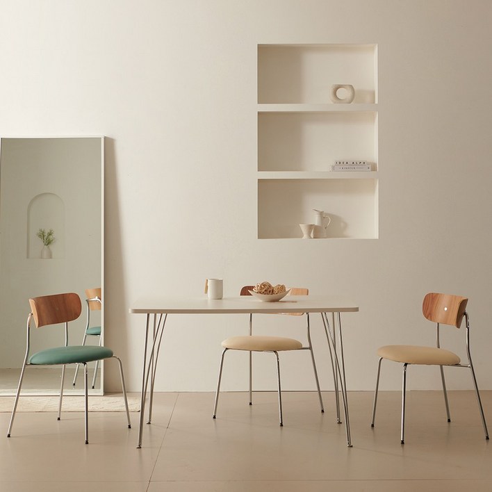 미드센추리 클로에 800 1000 1200 1400 원형 반타원형 라운드 테이블 식탁 화이트, 실버, 1200 라운드형 화이트