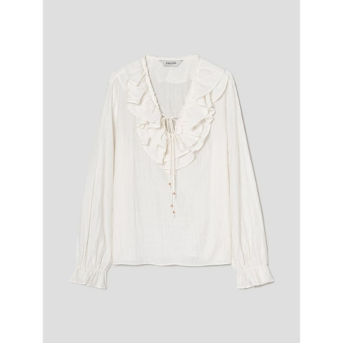 국내매장정품 에잇세컨즈 8SECONDS 프릴 블라우스 아이보리 115464AQ20 156402