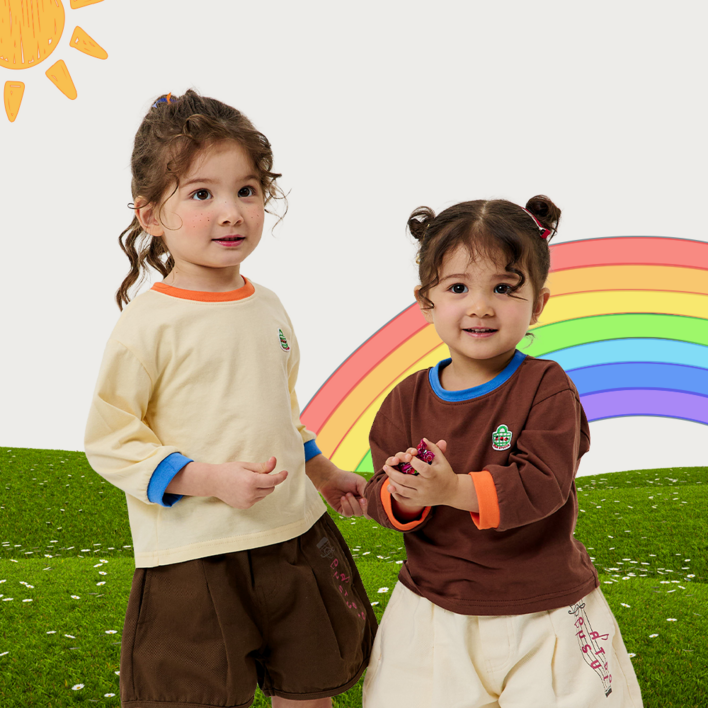 11 오우아스튜디오 아동 아이 유아 긴팔 티셔츠 가을 춘추 등원복