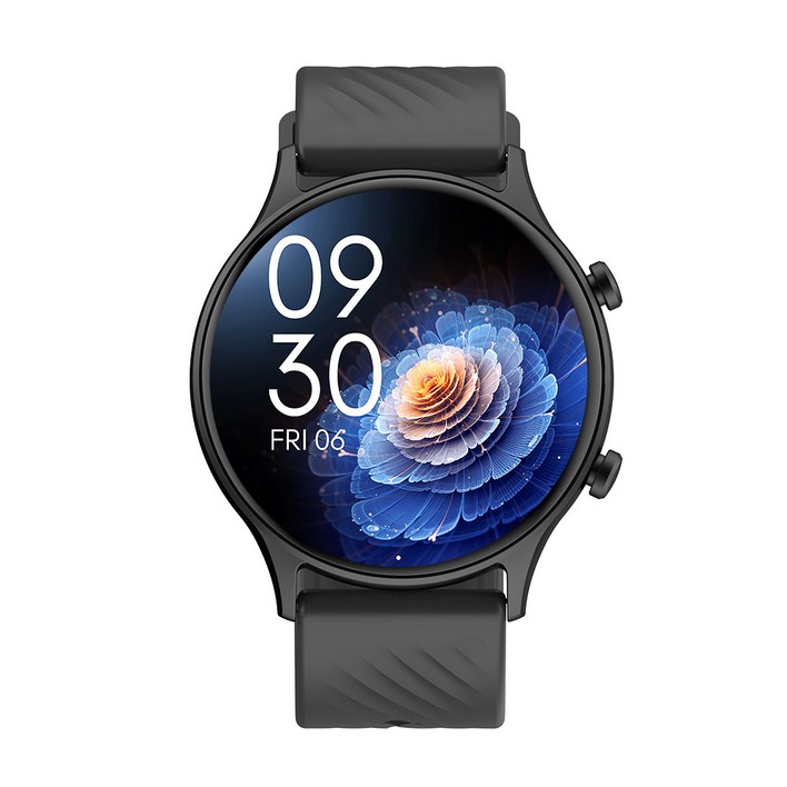 PEJE 초슬림 경량 GPS 운동 데이터 기록 전천후 건강 수면 모니터링 블루투스 통화 스마트워치, GPS + 블루투스, 4.9cm, 검정색