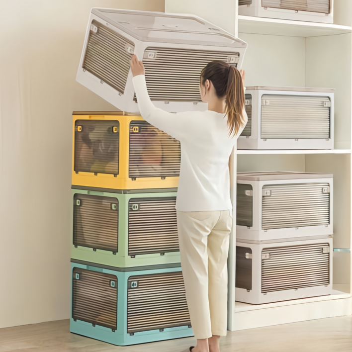 솔로스 특대형 5방향 오픈형 폴딩박스 접이식 리빙박스 캠핑박스