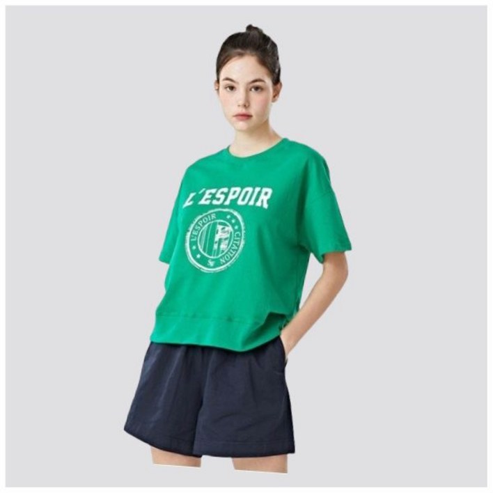 르샵 레터링 라운드 반팔 티셔츠 DO2LW026A 933568