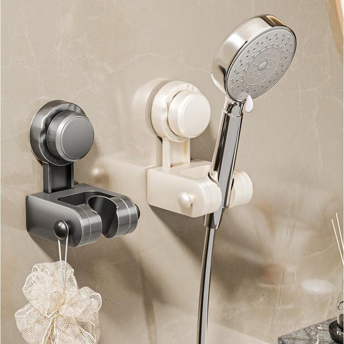 숭람 찰떡 흡착식 각도조절 샤워기 걸이 거치대