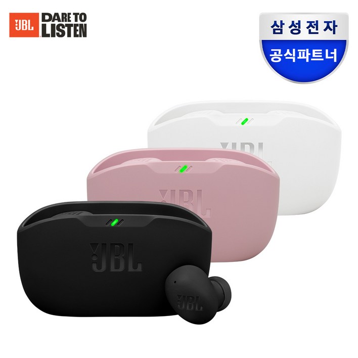 삼성공식파트너 JBL WAVE BUDS2 노이즈캔슬링 무선 블루투스이어폰, JBLWBUDS2/블랙