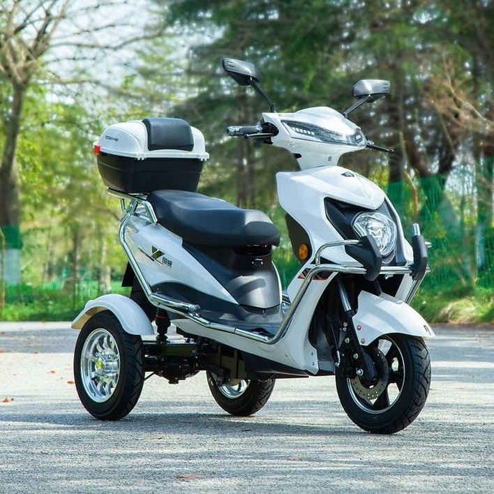3륜 전기 스쿠터 노인 바이크 삼발이 오토바이 3발, 72V 55A 리튬 175km, 72V 이상