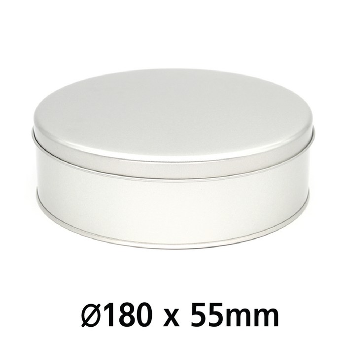 R120 UV 인쇄 가능 원형 은색 틴케이스, 틴케이스,깡통,제관,깡통케이스,금속포장,필통,틴캔,철캔,포장용기,굿즈 인쇄, 은색, 1개