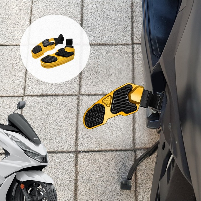 바이커스 혼다 PCX125 2018년2025년 튜닝 리어스텝 텐덤발판, 1세트