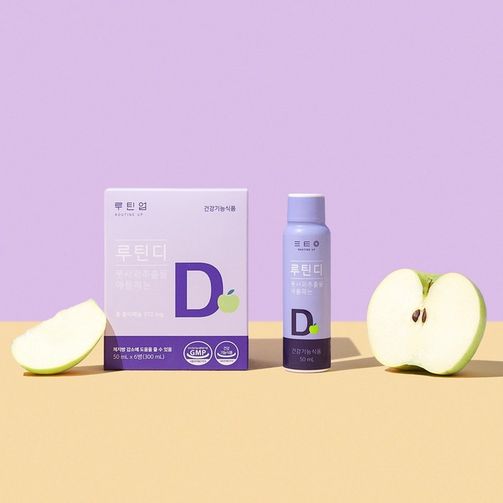 루틴업 루틴디 애플페논 풋사과 다이어트, 60개, 50ml