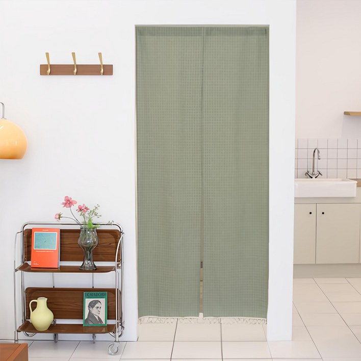 플레노 현관 가림막 커튼 분리형  압축봉