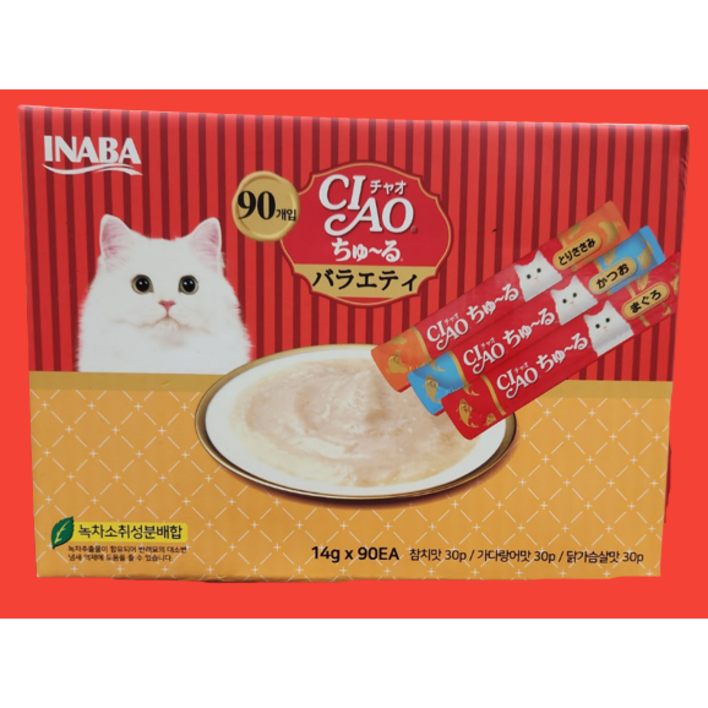 이나바 차오 츄르 3종 14g x90개입 고양이간식 코스트코, 2개, 1.26kg