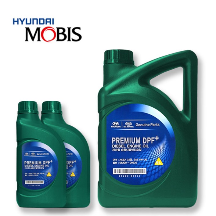 i40 VF 12년형 1.7 디젤 순정 엔진오일 05200-00630 6L, 기본, 1개