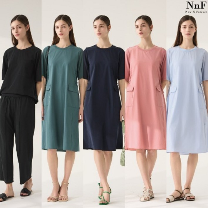 SET NNF 여성 여름 피케 원피스 상하셋업 SET NNF 여성 여름 피케 원피스 상하셋업