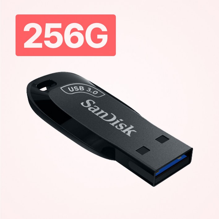 샌디스크 USB 메모리 Ultra Shift 울트라쉬프트 USB 3.0 CZ410 256GB