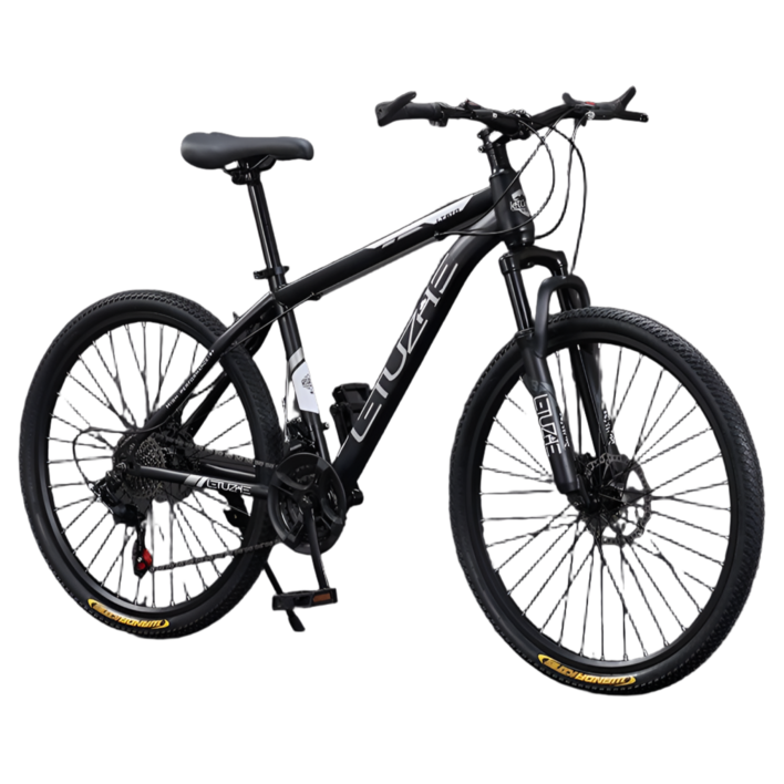 레투즈 루키21 튼튼한 MTB자전거 24인치 입문용 중학생 고등학생 성인 가벼운, 1개, 160cm, 1. 베이직휠 블랙140165cm 권장