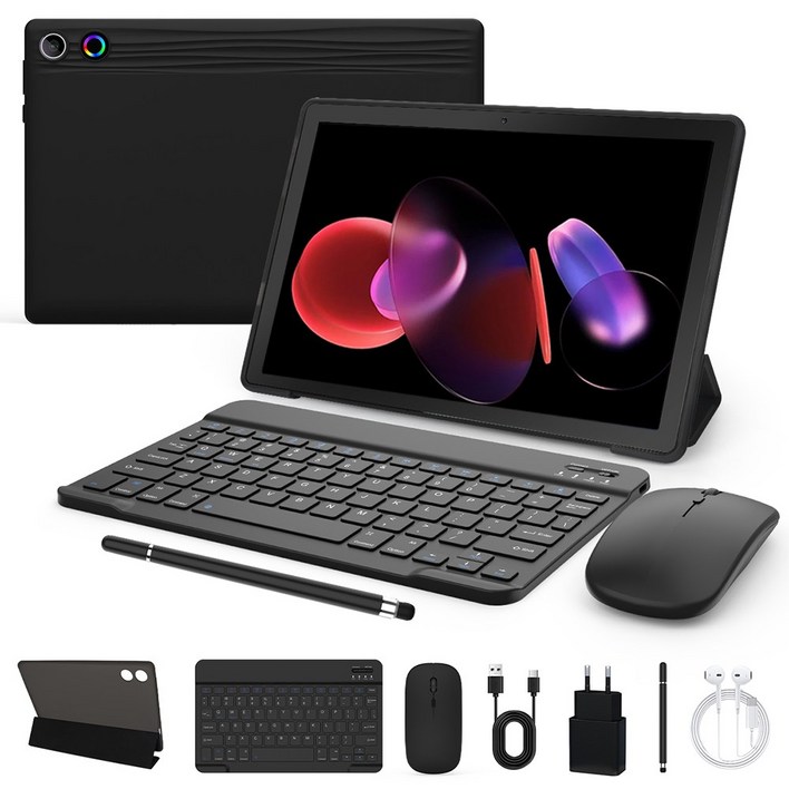 Wqplo A7L 태블릿PC 11인치태블릿 14G64G 안드로이드 14, WiFi, 검정색Black슈트, 64GB