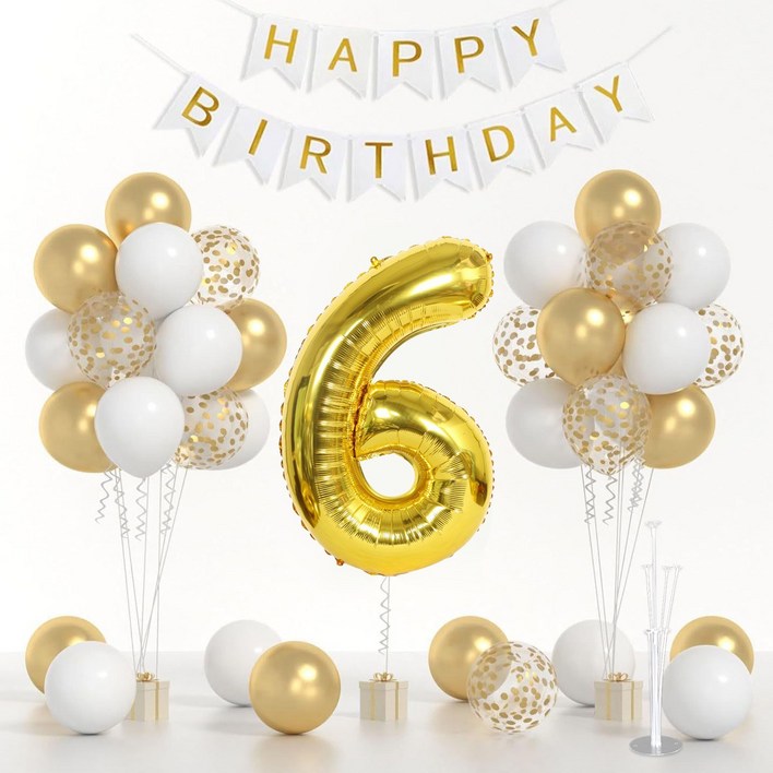 파티 용품 생일파티 풍선 올인원 세트